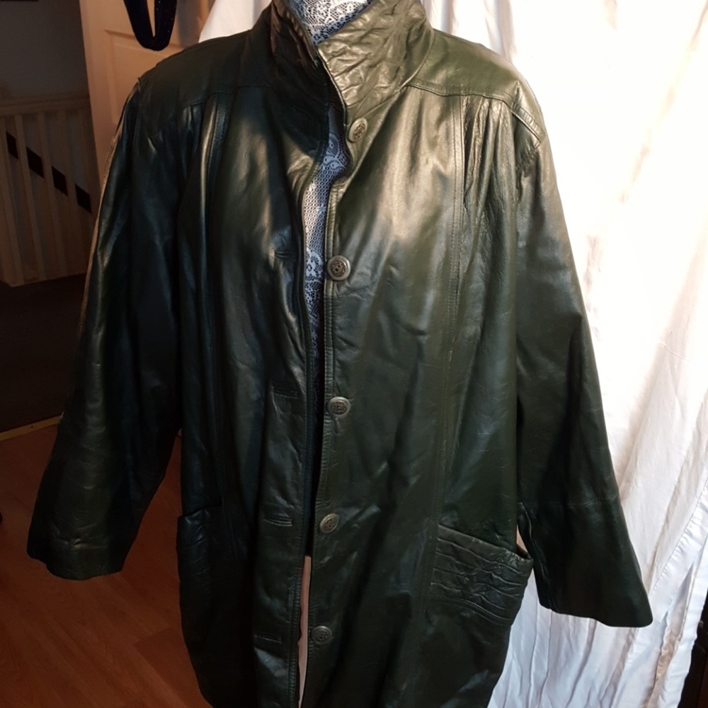 Women's Green Leather Jacket